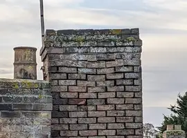 damaged bricks on chimney